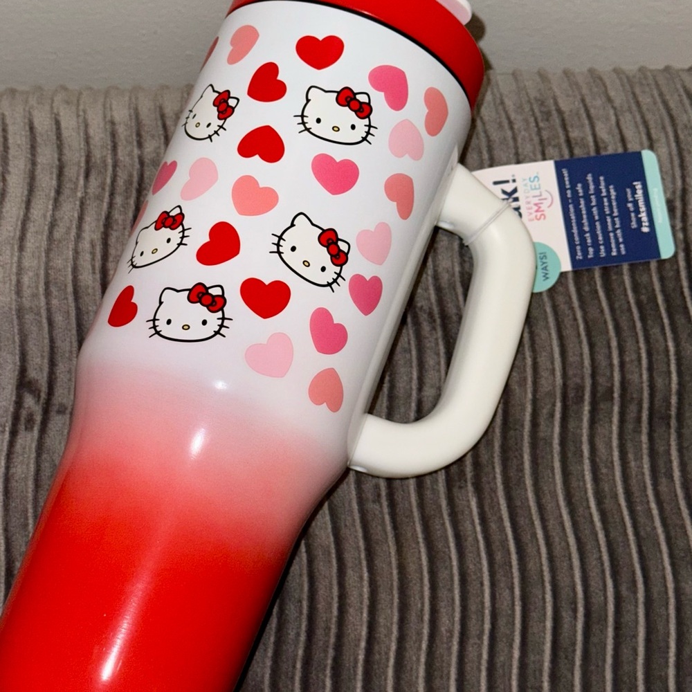 Hello Kitty Red and Pink Travel Mug